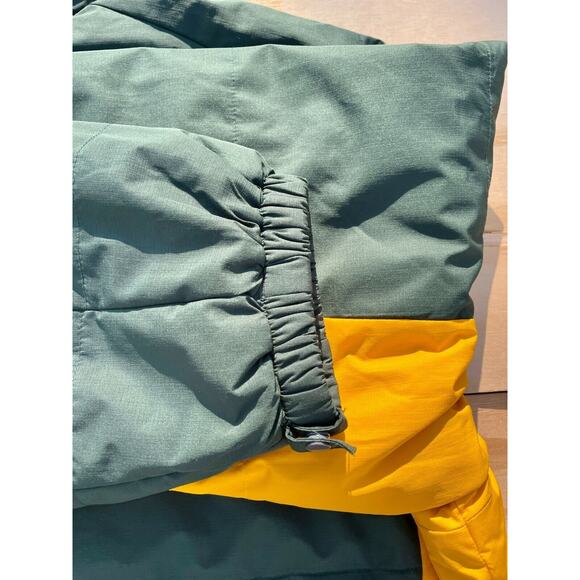 MAJESTIC Crusaders‎ Puffer Jacket Winter Coat Full Zip Men Green/Yellow SZ. 2XL - Picture 7 of 7